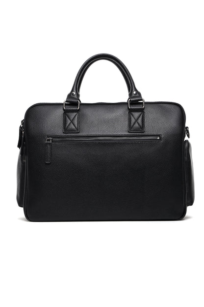 Rückseite der Kameratasche Aurora in schwarz für Frauen mit sichtbaren Reisverschluss